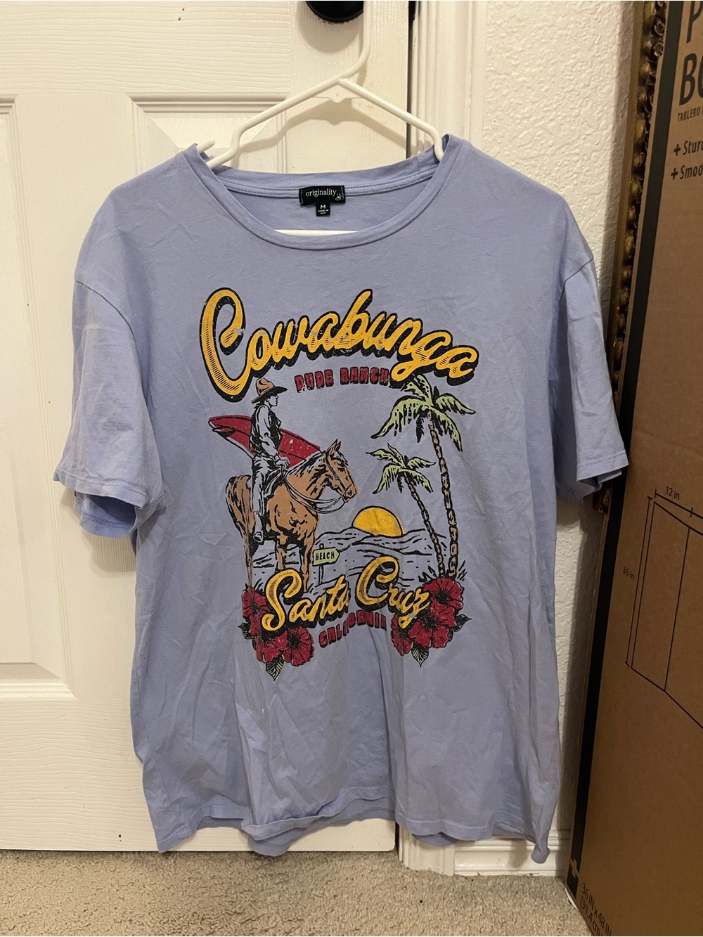 Originality+ Cowabunga Santa Cruz Graphic Tee - Light Lavender